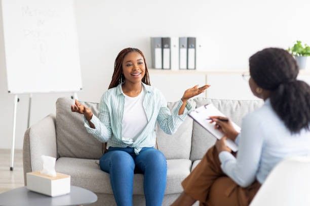 Individual therapy in a calm counselling setting.