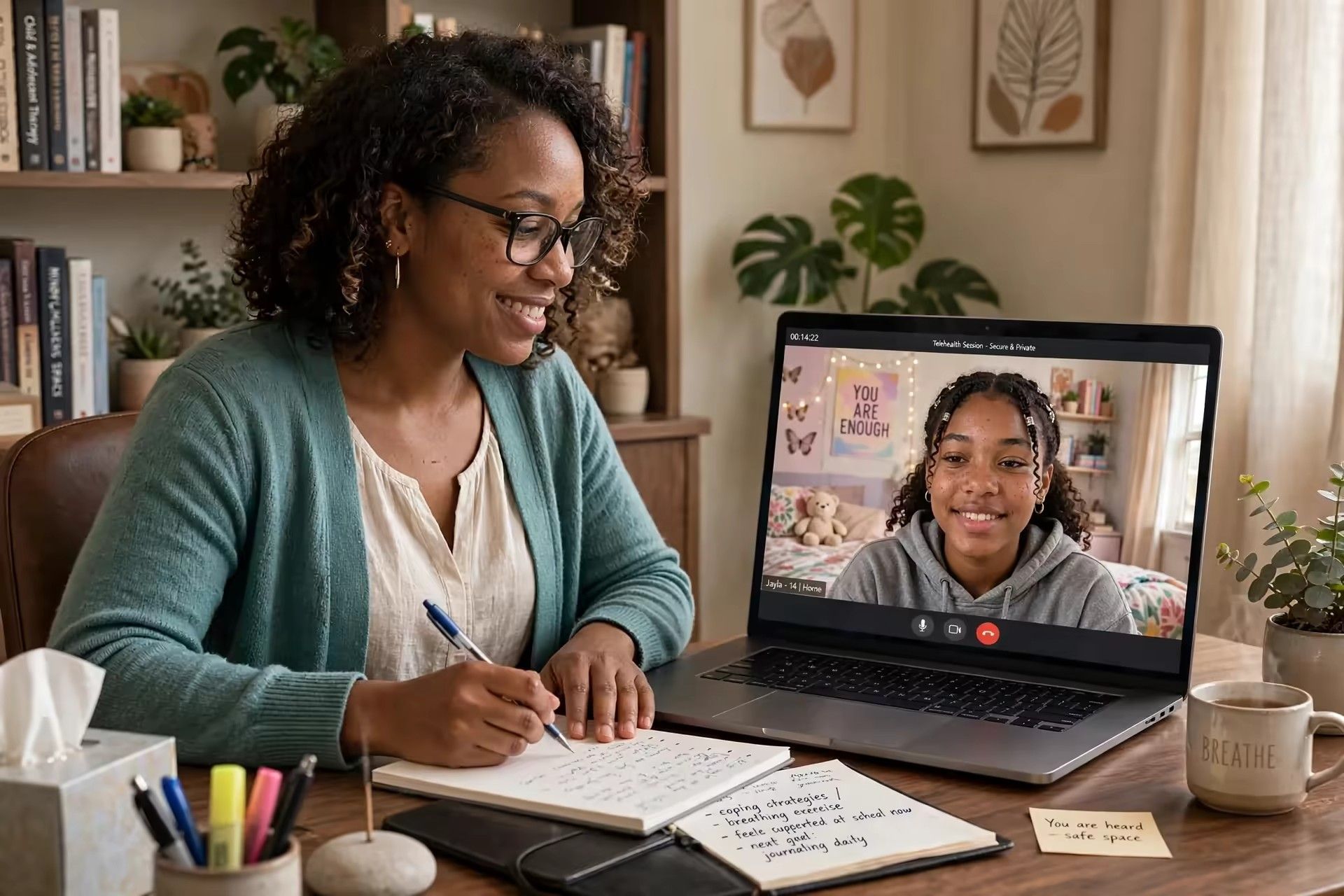 Online specialist support for children and adolescents